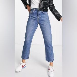 Topshop Editor High Waist Straight Leg Jean Size 26